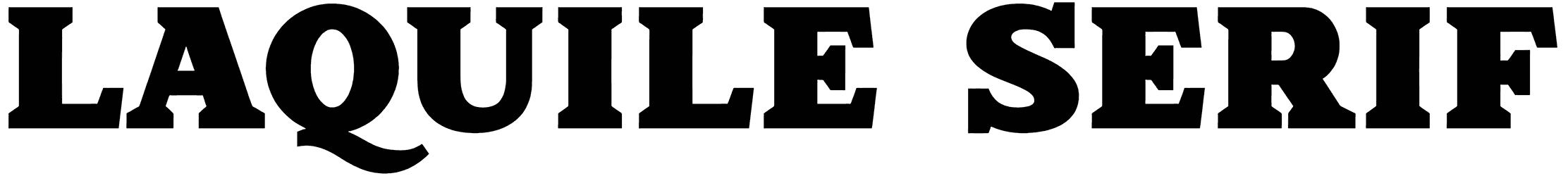 Laquile Serif Font