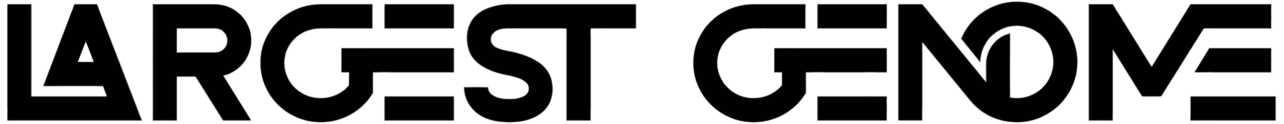 Largest Genome Font