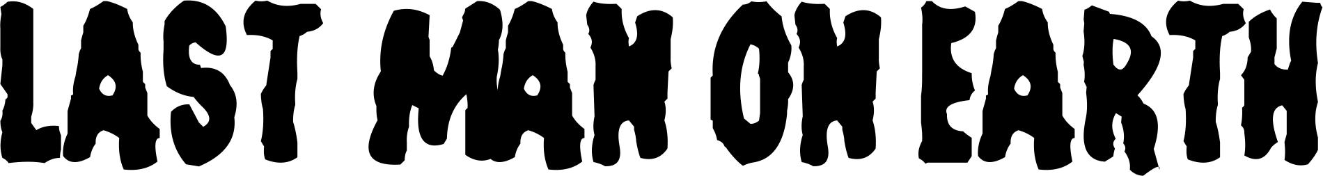 Last Man On Earth Font