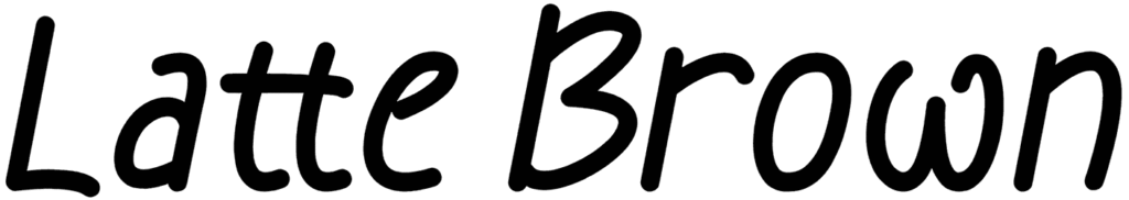 Latte Brown Font