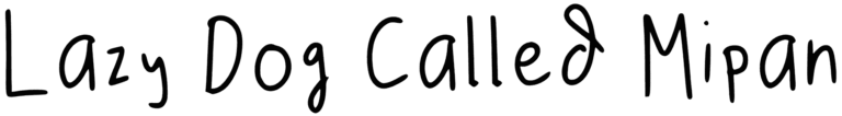 Lazy Dog Called Mipan Font