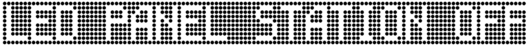 Led Panel Station Off Font