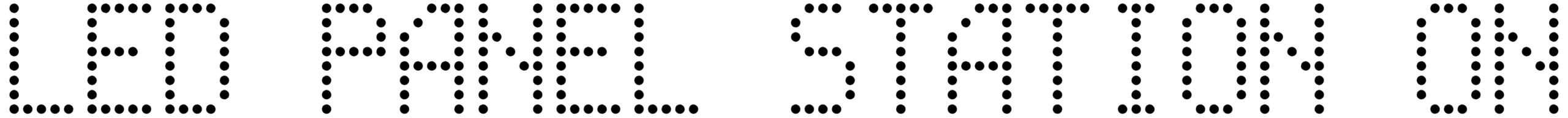 Led Panel Station On Font