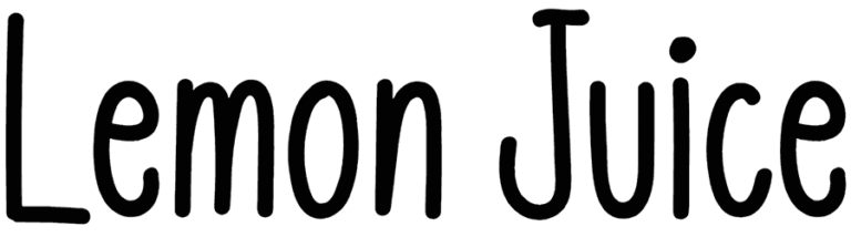 Lemon Juice Font