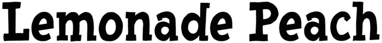 Lemonade Peach Font