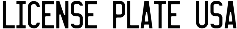 License Plate USA Font