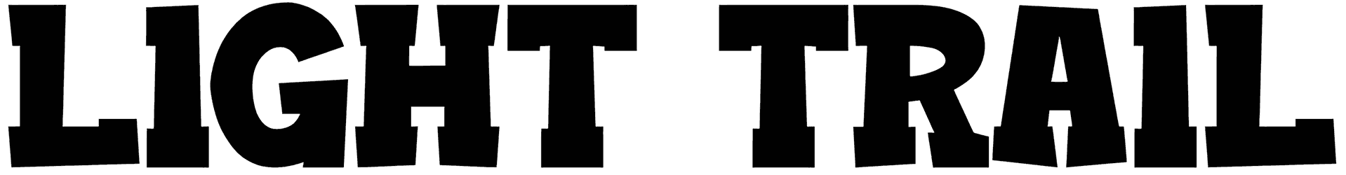 Light Trail Font