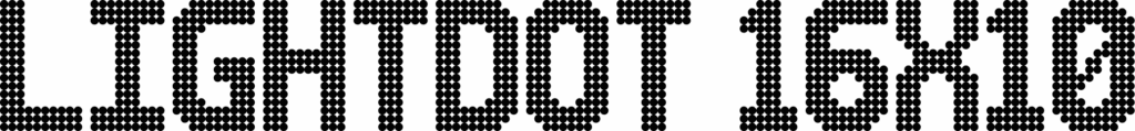 Lightdot 16×10 Font