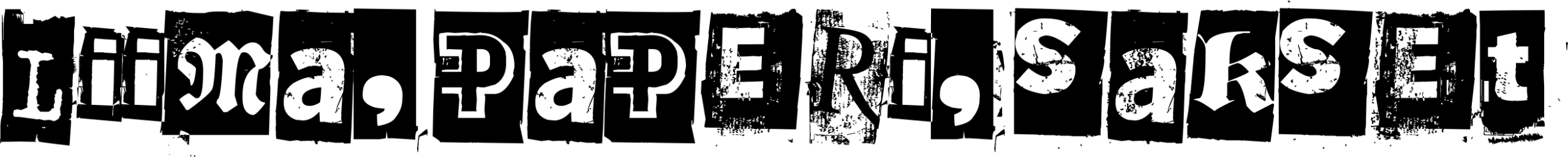 Liima Paperi Sakset Font