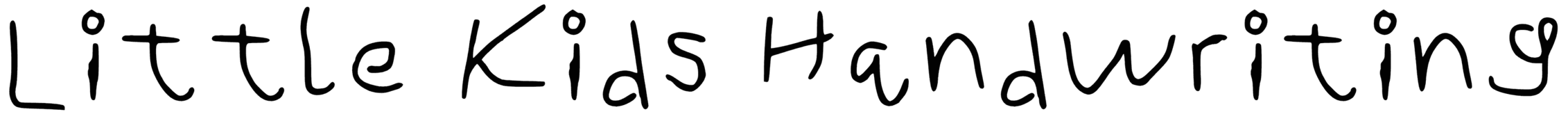 Little Kids Handwriting Font