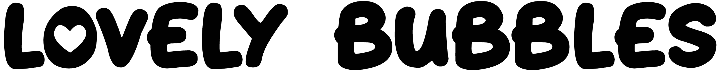 Lovely Bubbles Font