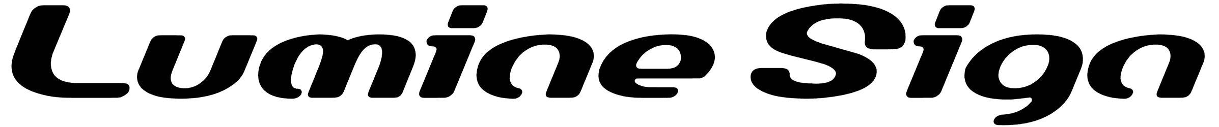 Lumine Sign Font
