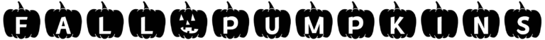 MF Fall Pumpkins Font
