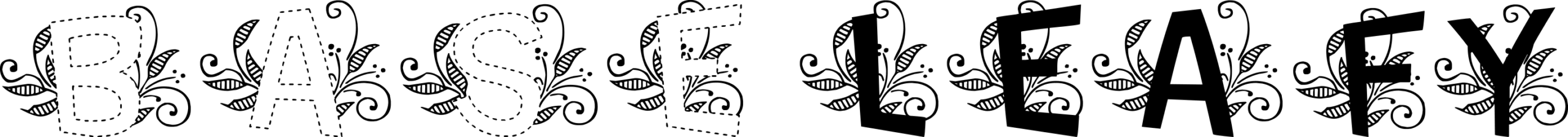 MTF Base Dash Leafy Font
