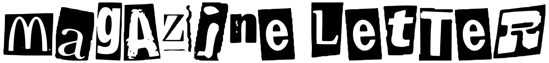 Magazine Letter Font
