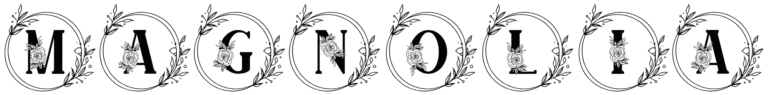 Magnolia Monogram Font