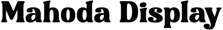 Mahoda Display Font