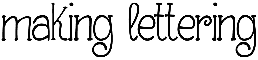 Making Lettering Font