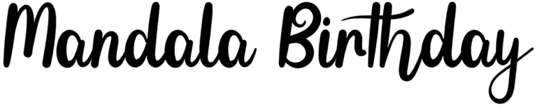 Mandala Birthday Font