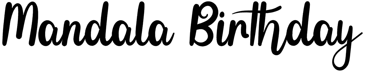Mandala Birthday Font