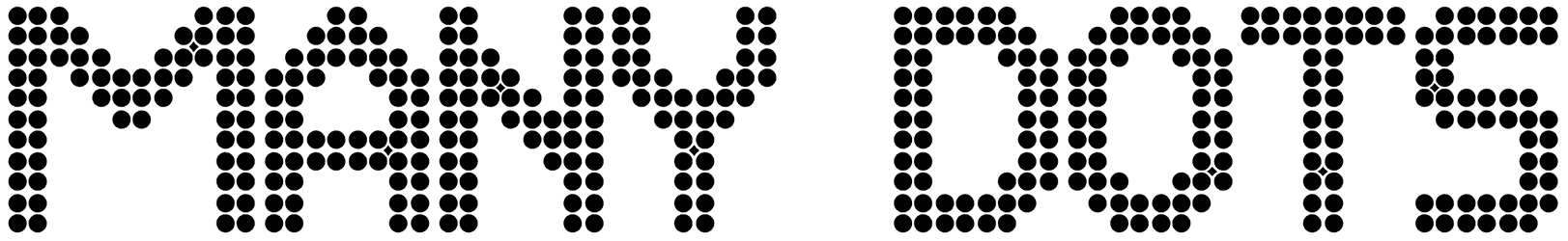 Many Dots Font