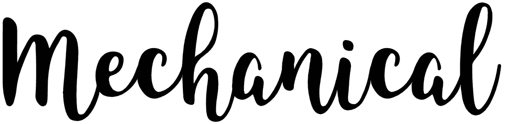 Mechanical Font