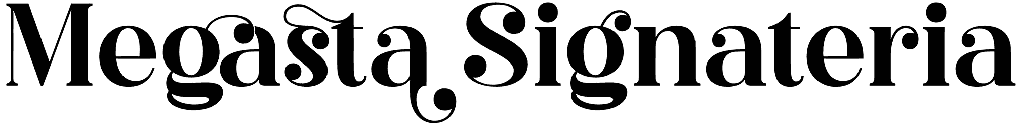 Megasta Signateria Serif Font