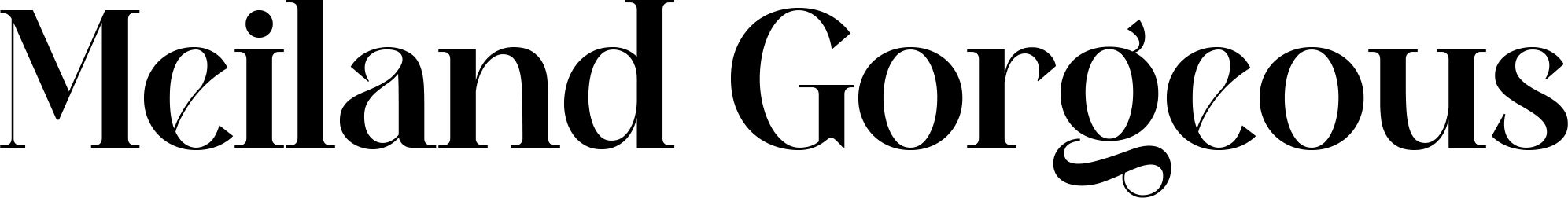 Meiland Gorgeous Font