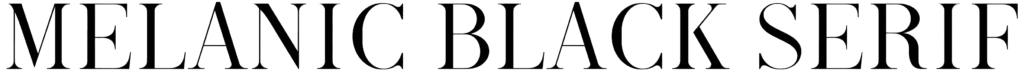 Melanic Black Serif Font
