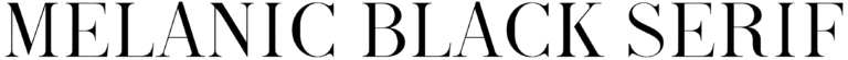 Melanic Black Serif Font
