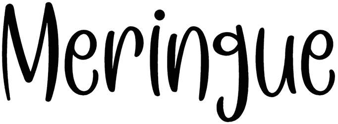 Meringue Font