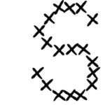 Mesh Stitch Font