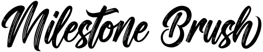 Milestone Brush Font