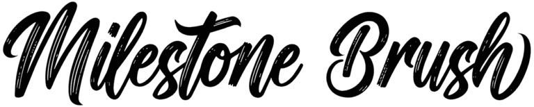 Milestone Brush Font