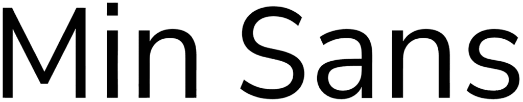 Min Sans Font