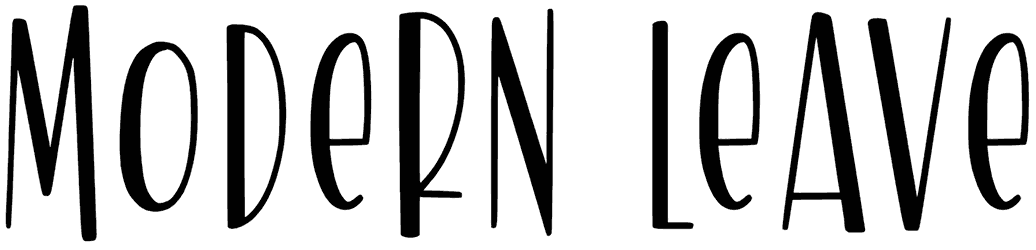 Modern Leave Font