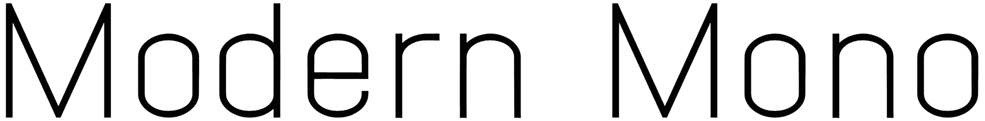 Modern Mono Font