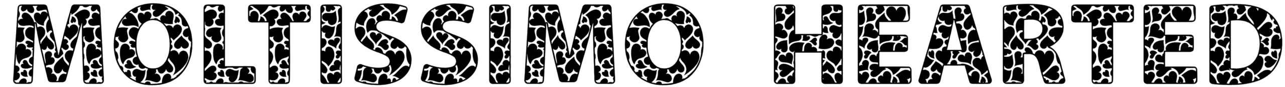 Moltissimo Hearted Borders Font