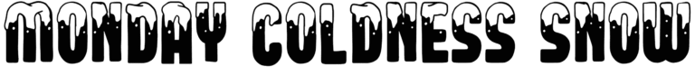 Monday Coldness Snow Font