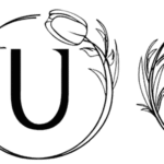Monogram Beautiful Flower Font
