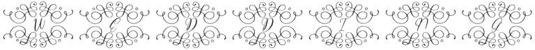 Monogram Wedding Font