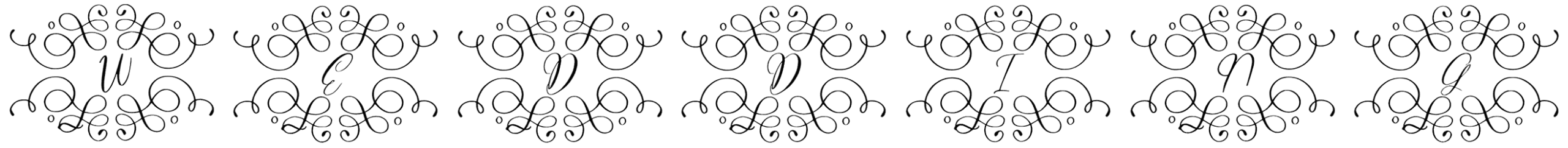 Monogram Wedding Font