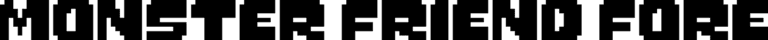 Monster Friend Fore Font