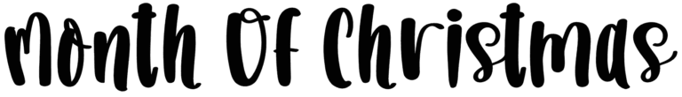 Month Of Christmas Font