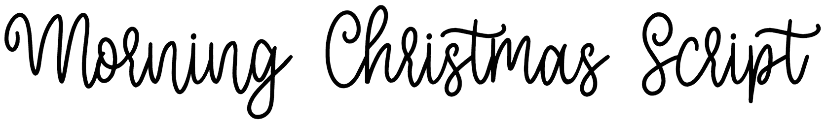 Morning Christmas Script Font