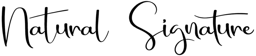 Natural Signature Font