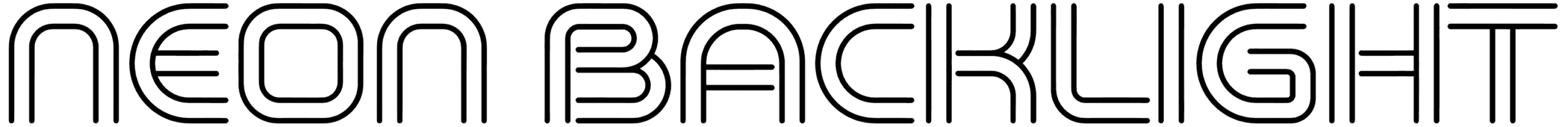 Neon Backlight Font