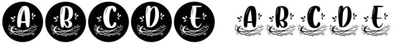Nest Monogram Font