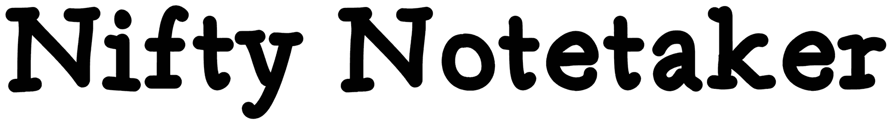 Nifty Notetaker Font