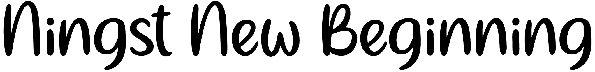 Ningst New Beginning Font